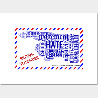 HATE: Return to Sender - Envelope Posters and Art